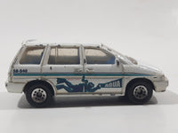 1999 Matchbox Sea Explorer Nissan Prairie Van White Die Cast Toy Race Car Vehicle