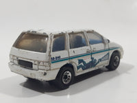 1999 Matchbox Sea Explorer Nissan Prairie Van White Die Cast Toy Race Car Vehicle