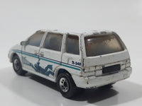 1999 Matchbox Sea Explorer Nissan Prairie Van White Die Cast Toy Race Car Vehicle