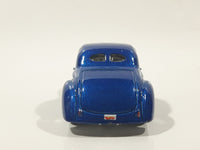 2009 Hot Wheels Custom 41 Willys Coupe Metalflake Blue Die Cast Toy Classic Car Vehicle