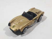 1998 Hot Wheels Ferrari 250 Metallic Gold Die Cast Toy Car Vehicle