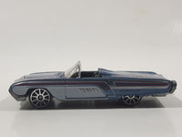 2003 Hot Wheels '63 T-Bird Metalflake Blue Grey Convertible Die Cast Toy Car Vehicle