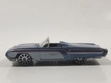 2003 Hot Wheels '63 T-Bird Metalflake Blue Grey Convertible Die Cast Toy Car Vehicle