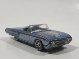 2003 Hot Wheels '63 T-Bird Metalflake Blue Grey Convertible Die Cast Toy Car Vehicle