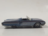 2003 Hot Wheels '63 T-Bird Metalflake Blue Grey Convertible Die Cast Toy Car Vehicle