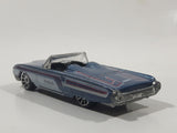 2003 Hot Wheels '63 T-Bird Metalflake Blue Grey Convertible Die Cast Toy Car Vehicle