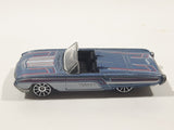 2003 Hot Wheels '63 T-Bird Metalflake Blue Grey Convertible Die Cast Toy Car Vehicle