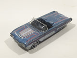 2003 Hot Wheels '63 T-Bird Metalflake Blue Grey Convertible Die Cast Toy Car Vehicle