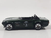 2009 Hot Wheels New Models Triumph TR6 Dark Green Die Cast Toy Car Vehicle