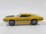 1995 Hot Wheels Olds 442 W-30 Yellow Die Cast Toy Car Vehicle