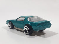 1998 Hot Wheels Camaro Z28 Metalflake Aqua Green Die Cast Toy Car Vehicle