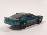 1999 Hot Wheels Camaro Z28 Metalflake Aqua Green Die Cast Toy Car Vehicle