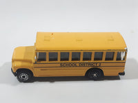 2010 Maisto Fresh Metal School District 2 School Bus Yellow Die Cast Toy Car Vehicle