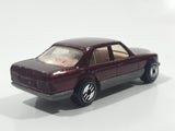 1994 Hot Wheels Mercedes 380 SEL Metalflake Dark Red Die Cast Toy Luxury Car Vehicle