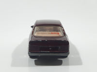 1994 Hot Wheels Mercedes 380 SEL Metalflake Dark Red Die Cast Toy Luxury Car Vehicle