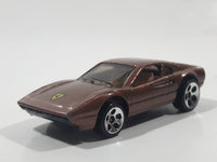 1998 Hot Wheels Racebait 308 Ferrari Metalflake Brown Die Cast Toy Car Vehicle