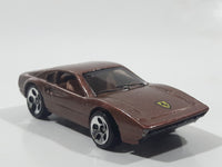 1998 Hot Wheels Racebait 308 Ferrari Metalflake Brown Die Cast Toy Car Vehicle