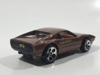 1998 Hot Wheels Racebait 308 Ferrari Metalflake Brown Die Cast Toy Car Vehicle