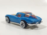 1993 Hot Wheels Corvette Stingray Split Window '63 Blue Die Cast Toy Car Vehicle