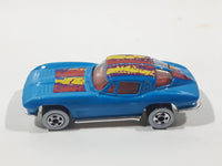 1993 Hot Wheels Corvette Stingray Split Window '63 Blue Die Cast Toy Car Vehicle