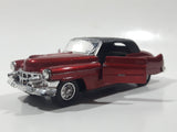 Yatming Road Tough Classic Runners No. 8802 Cadillac Red 1/43 Scale Die Cast Toy Car Vehicle with Opening Doors