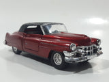 Yatming Road Tough Classic Runners No. 8802 Cadillac Red 1/43 Scale Die Cast Toy Car Vehicle with Opening Doors