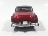 Yatming Road Tough Classic Runners No. 8802 Cadillac Red 1/43 Scale Die Cast Toy Car Vehicle with Opening Doors