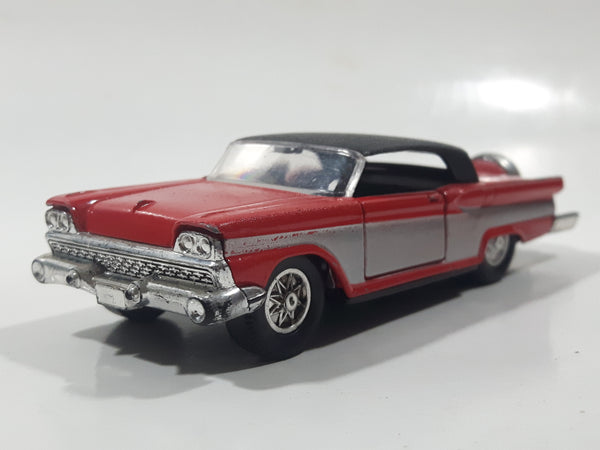 Yatming Road Tough Classic Runners No. 8801 1959 Ford Fairlane 500 Red 1/43 Scale Die Cast Toy Car Vehicle