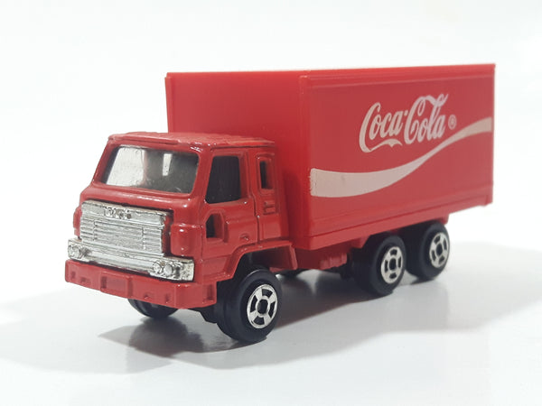 1988 Hartoy Coca Cola Coke Soda Pop Delivery Truck Red Die Cast Toy Car Vehicle with Opening Rear Doors