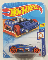 2021 Hot Wheels Track Stars Lethal Diesel Blue Die Cast Toy Car Vehicle New in CUT Package