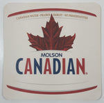 Molson Canadian Beer Canadian Water Prairie Barley No Preservatives 4" x 4" Paper Beverage Coaster