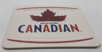 Molson Canadian Beer Canadian Water Prairie Barley No Preservatives 4" x 4" Paper Beverage Coaster