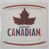 Molson Canadian Beer Canadian Water Prairie Barley No Preservatives 4" x 4" Paper Beverage Coaster