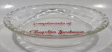 Vintage Pyrex 208 8 1/4" Clear Glass Pie Plate Compliments of Clugston Hardware Vancouver B.C. Made in Canada