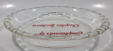 Vintage Pyrex 208 8 1/4" Clear Glass Pie Plate Compliments of Clugston Hardware Vancouver B.C. Made in Canada