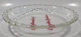 Vintage Pyrex 208 8 1/4" Clear Glass Pie Plate Compliments of Clugston Hardware Vancouver B.C. Made in Canada