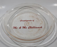 Vintage Pyrex 208 8 1/4" Clear Glass Pie Plate Compliments of Mc & Mc Chilliwack Made in U.S.A.