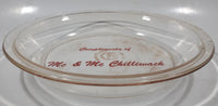 Vintage Pyrex 208 8 1/4" Clear Glass Pie Plate Compliments of Mc & Mc Chilliwack Made in U.S.A.