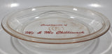 Vintage Pyrex 208 8 1/4" Clear Glass Pie Plate Compliments of Mc & Mc Chilliwack Made in U.S.A.