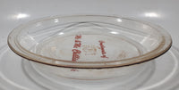 Vintage Pyrex 208 8 1/4" Clear Glass Pie Plate Compliments of Mc & Mc Chilliwack Made in U.S.A.