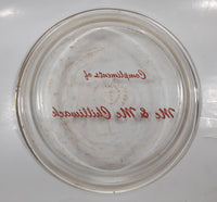 Vintage Pyrex 208 8 1/4" Clear Glass Pie Plate Compliments of Mc & Mc Chilliwack Made in U.S.A.