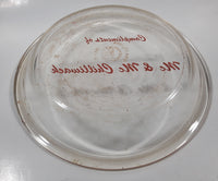 Vintage Pyrex 208 8 1/4" Clear Glass Pie Plate Compliments of Mc & Mc Chilliwack Made in U.S.A.