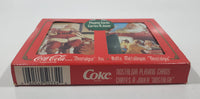 1995 Coca Cola Nostalgia Playing Cards and Collectible Santa Claus Christmas Tin 2 Decks New in Package