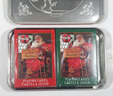 1998 Coca Cola Limited Editions Nostalgia Playing Cards and Collectible Santa Claus Christmas "For Sparkling Holidays "1956 Tin 2 Decks New in Package