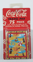 1999 Coca Cola Travel Puz 75 Piece 7" x 9" Puzzle in Beach Ball Sun Umbrella Themed Tin New in Package