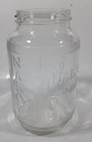 Vintage Nabob Brand Coffee 7" Tall Embossed Glass Jar