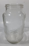 Vintage Nabob Brand Coffee 7" Tall Embossed Glass Jar