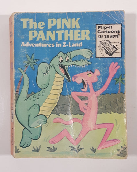 Vintage 1976 Whitman A Big Little Book Flip-It Cartoon The Pink Panther Adventures in Z-Land Paper Cover Book 5776