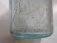 Antique Rubsam & Horrmann Beer Embossed Aqua Glass Bottle