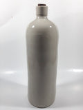 Antique Late 1800s Gnaule Gin or Brandy 10 5/8" Tall Stoneware Pottery Cork Top Liqour Bottle